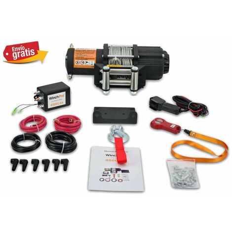 Contacteur de treuil universel Contrôleur de relais 12V 500a DC Switch Boat  Truck Thumb avec deux télécommandes sans fil pour véhicules Atv Utv 8000 L