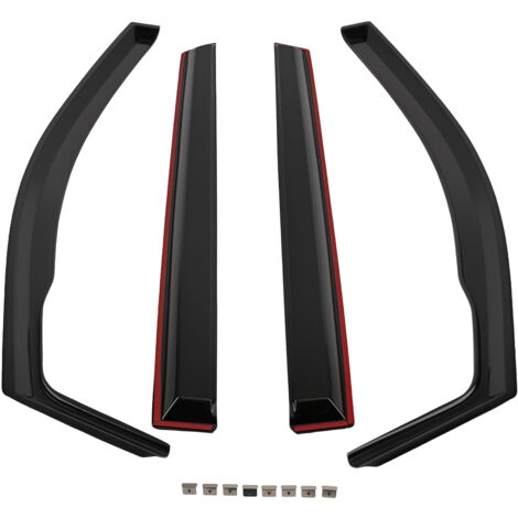 Wind Deflectors for Peugeot 5008 2016-2024 Acrylic Weathershields Black 4Pcs