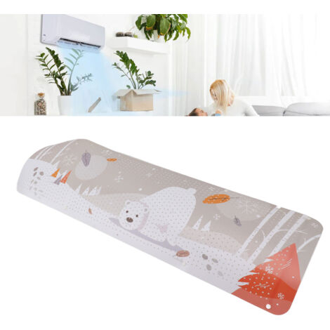 Windabweiser für Klimaanlagen Typ 3  Universeller, wandmontierter Windabweiser für Klimaanlagen mit 17 Zubehörteilen  PC/ABS/PVC-Set