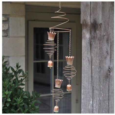 Windchime 93cm Triple Pineapple Design Garden Ornament Woodlodge