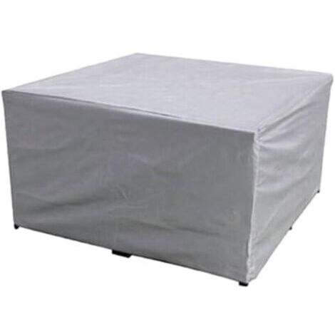 Winddichte Schutzhüllen für Gartenmöbel, wasserdichte Gartenmöbelabdeckungen aus 210D Oxford-Gewebe, Schutzhüllen für Outdoor-Tisch-Stuhl-Sofa (Silber, 210 x 110 x 70 cm)