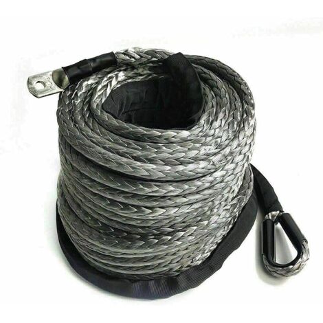 Windenseil Φ10mm x 30m Seil für Winde, 23809lbs /10,8 Ton Synthetisches Windenseill Seil-Winde für Auto ATV Truck