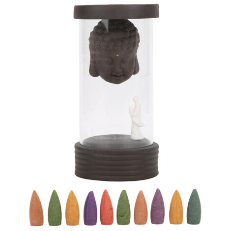 Windfester, umgedrehter Räuchergefäß, Zen-Inneneinrichtung und Buddha-Ornament für Zuhause