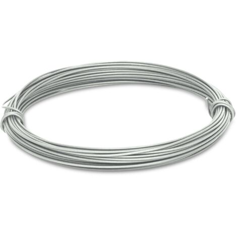 Windhager 06239 - Fil enroulé Inoxydable galvanisé pour Fleurs et Plantes - 20 m x 1,4 mm
