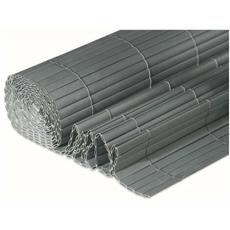 WINDHAGER Brise-vue canisse plastique - 1,2 x 3 m - Stable aux UV et intempéries - Gris anthracite