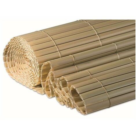 WINDHAGER Brise-vue canisse plastique - 1,5 x 3 m - Stable aux UV et intempéries - Bambou