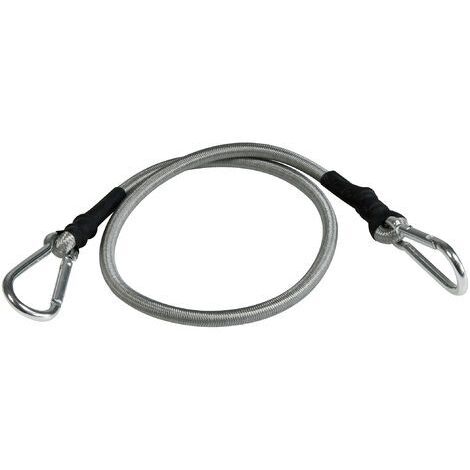 Windhager Corda espandibile con moschettone, Protezione per Il Trasporto, Corda in Gomma, Corda per teloni, tenditori, 4 Pezzi, 70 cm, Nero, 70 x 3,5 x 3,5 cm