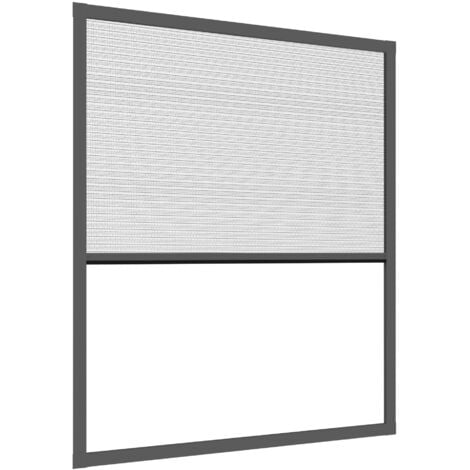 Windhager Finestra Plissettata Expert, Protezione dagli Insetti, accorciabile Individualmente, 100 x 120 cm, Colore: Antracite, Poliestere
