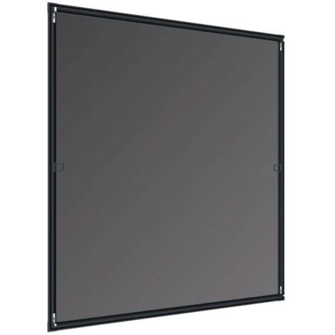 Windhager Fliegenschutz-Fenster Cool 140 x 150 cm Alu anthrazit kürzbar Insektenschutzfenster