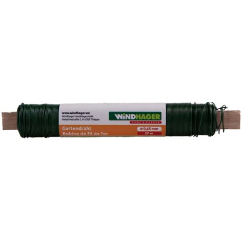 Windhager Gartendraht 50 m, grün Gartendraht