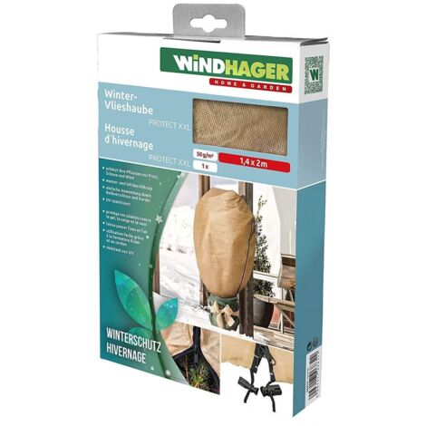 Windhager Vlieshaube Protect XXL 1,4 x 2 m beige Schutzvlies