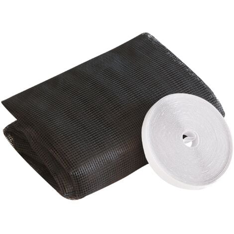 Windhager Zanzariera in Fibra di Vetro di Alta qualità, saldata a Rete, Resistente ai Raggi UV, Antracite, 100 x 100 cm, 03485