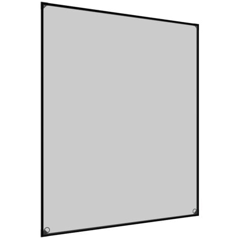 Windhager Zanzariera Magnetica con Protezione Contro i pollini, per finestre, Telaio con Tessuto antipolline, zanzariera Magnetica, 100 x 120 cm, Antracite, 03525