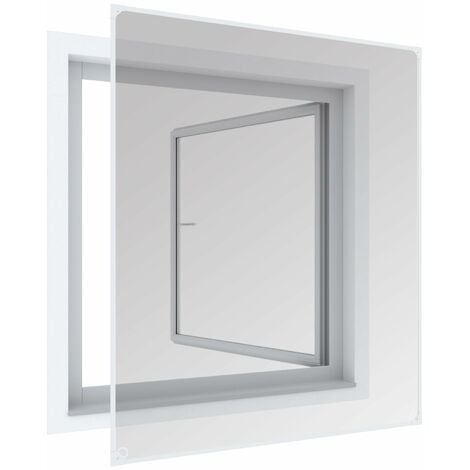 Zanzariera quadrata 100x100 cm con struttura magnetica per finestre Stop  Inset