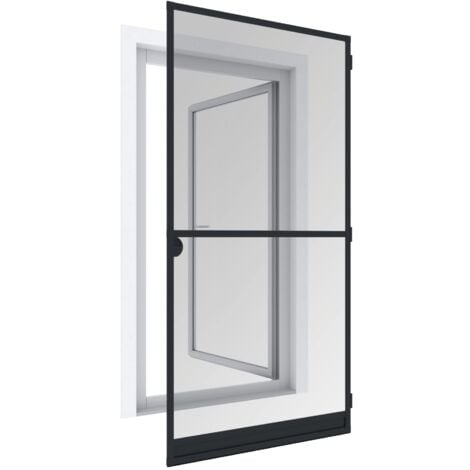 Windhager Zanzariera Telaio per tettoia Expert, Telaio in Alluminio per Porte, accorciabile singolarmente, 100 x 210 cm, Antracite, 04331