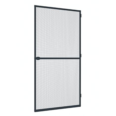 Windhager Zanzariera Telaio tenditore Plus, Telaio in Alluminio per Porte, accorciabile singolarmente, 100 x 210 cm, Antracite, 03709