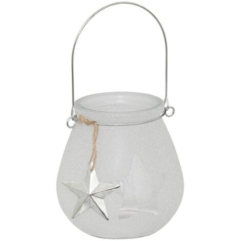 Windlicht Schnee-Laterne 10cm -