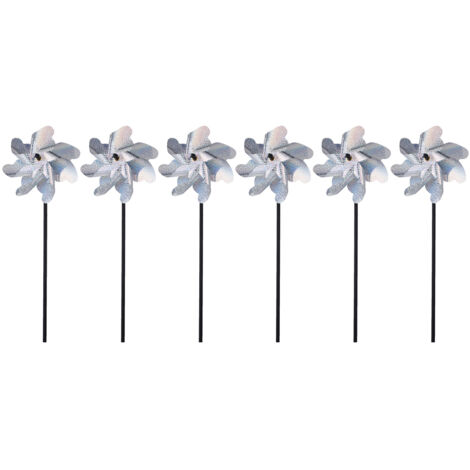 Windmühle aus PVC-Polyester (50 x 20 cm, 10er-Set) – Starke Laserreflexion zur Dekoration Ihres Gartens und zum Schutz Ihres Hauses vor Vögeln