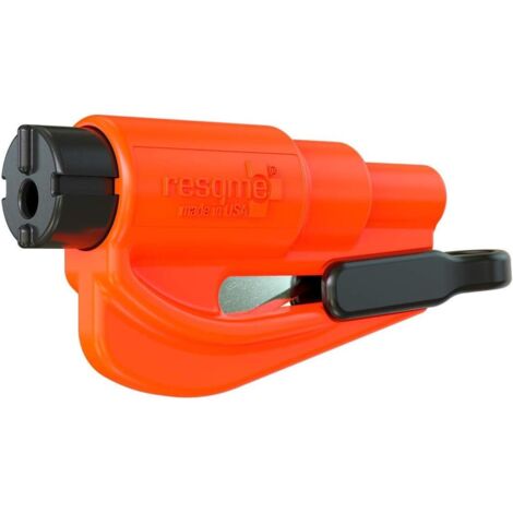 Window Breaker and Seatbelt Cutter Keychain, Orange, Pack of 1