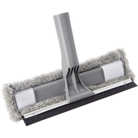 Window mop with squeegee 2in1 clean system