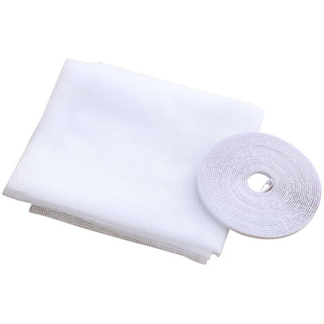 Window Mosquito Nets 130 x150cm Nylon Mesh Anti-t Anti Insect with Self-Adhesive Tape