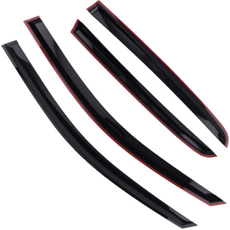 Window Rain Guard Deflectors for VW Golf 7 MK7 2012-2020 Hatchback 4pc Black