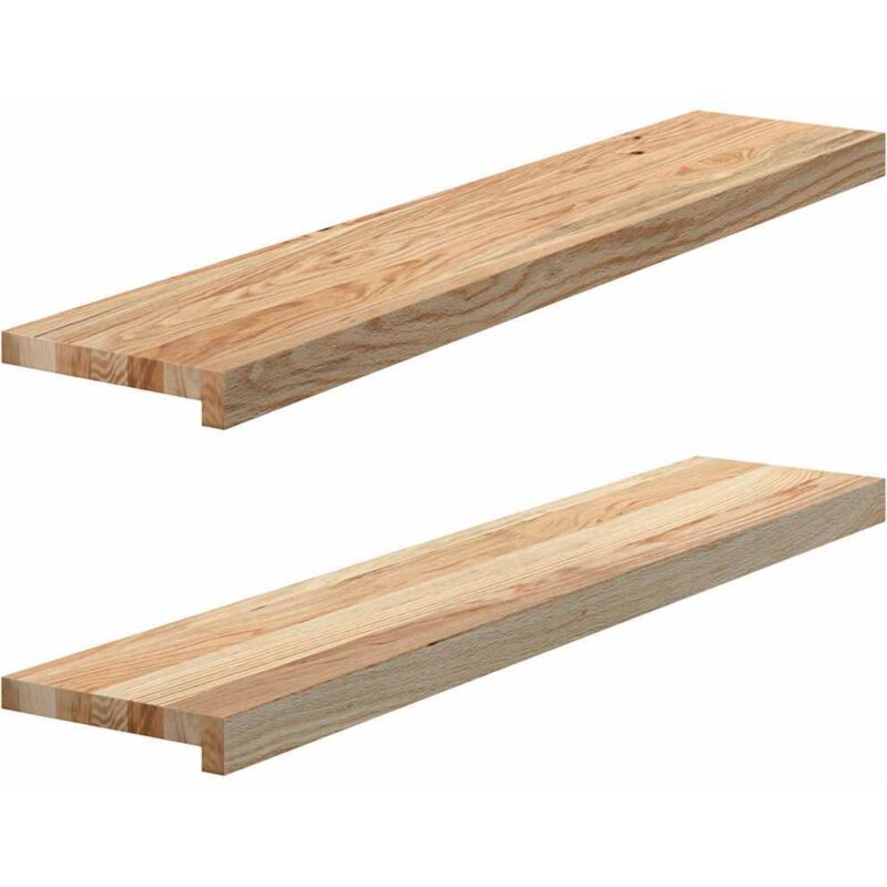 Vidaxl - Window Sills 2 Pcs Untreated 100x20x2 Cm Solid Wood Oak