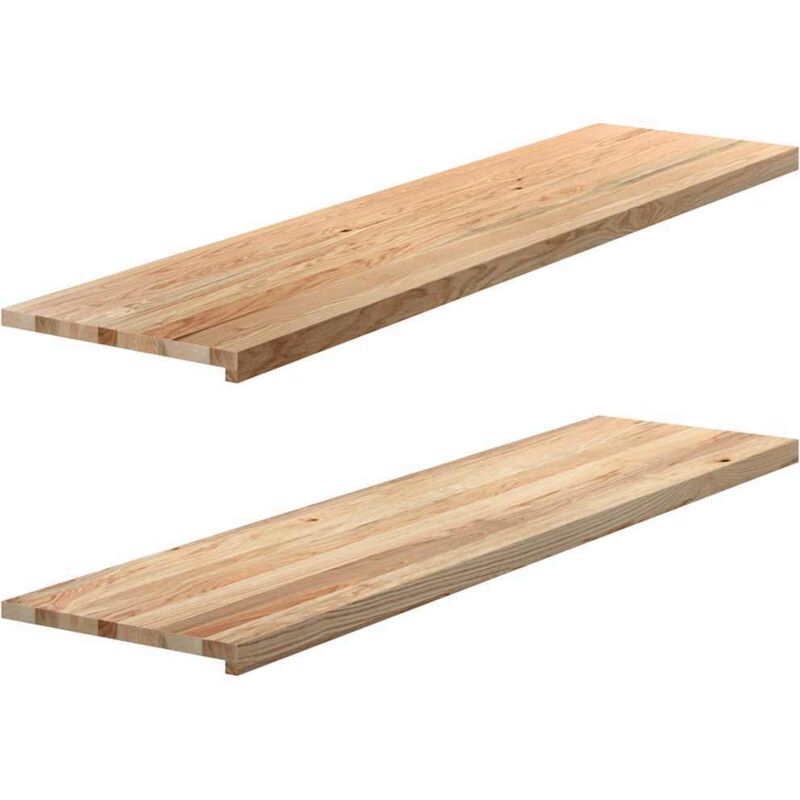 Vidaxl - Window Sills 2 Pcs Untreated 160x40x2 Cm Solid Wood Oak