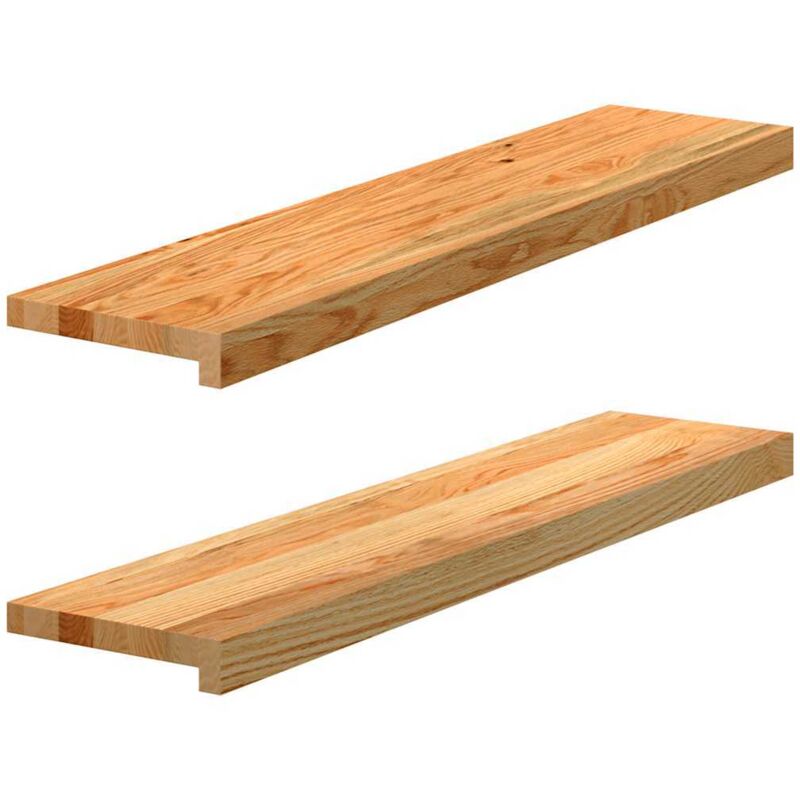 Vidaxl - Window Sills 2 Pcs Light Brown 90x20x2 Cm Solid Wood Oak