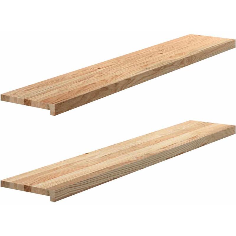 Vidaxl - Window Sills 2 Pcs Untreated 140x30x2 Cm Solid Wood Oak