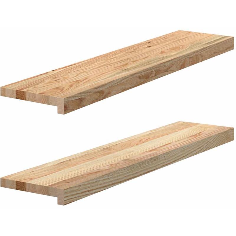 Vidaxl - Window Sills 2 Pcs Untreated 90x20x2 Cm Solid Wood Oak