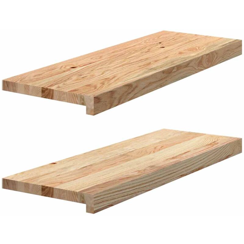 Vidaxl - Window Sills 2 Pcs Untreated 70x25x2 Cm Solid Wood Oak