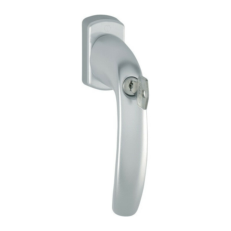 

Hoppe - Manilla para ventana NY 0810S / U10 Alu.F9016 / blanco tráfico 32mm terminada