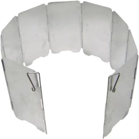 Windschutz für Campingkocher, 9-lagiger, faltbarer Windschutz für Outdoor-Campingkocher, Gas, Aluminiumlegierung, winddichte Ausrüstung