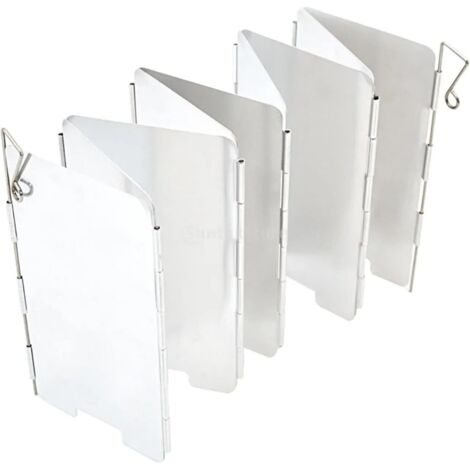 Windschutz für Campingkocher, faltbare winddichte Platten für Outdoor-Campingkocher, Küchenkocher, Windschutz für Picknicks und Wanderungen