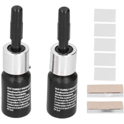 Windschutzscheiben-Reparaturflüssigkeit 2 ml – Autoscheiben-Reparaturset – DIY-Glasreparaturflüssigkeit – 2 Stück