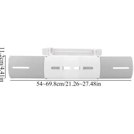 Windschutzscheiben-Schutzvorrichtung – Ausziehbarer ABS-Windschutzscheiben-Spender – Grau – Abmessungen 54–69,8 cm / Breite 11,2 cm