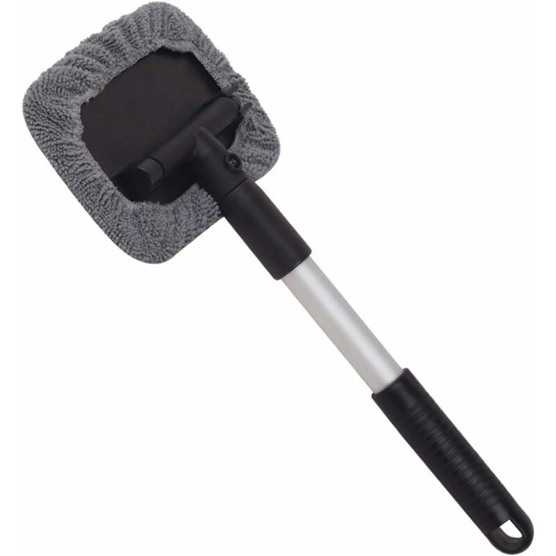 Windshield Cleaning Brush, Car Window Washing Brush with Extendable Handle Microfiber Cushion 180 Degree Rotation Defogger Brush