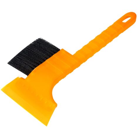 Windshield Ice Scraper and Broom Winter Tool Windshield Defrosting Scraper Car Frost Windshield Scraper with Non-Slip Handle No Scratch Snow Brush (36  16cm)