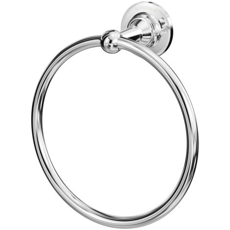 Windsor 1930 Traditional Polished Chrome Wall Mounted Towel Ring