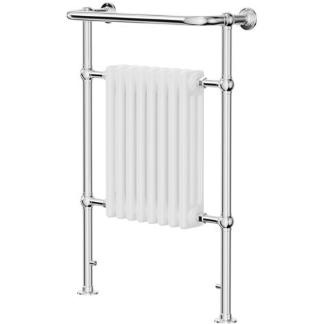 Windsor Chrome and White 950mm x 660mm Traditional Radiator