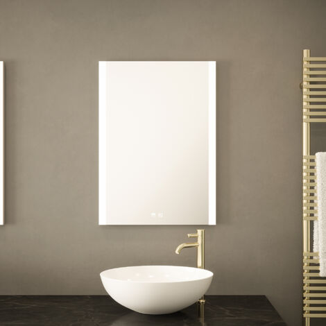 Windsor Tunable LED Mirror with Bluetooth Speaker - 500 x 700 x 28mm IP44 Rated Diffused Border Dimmable Demister Touch Sensor