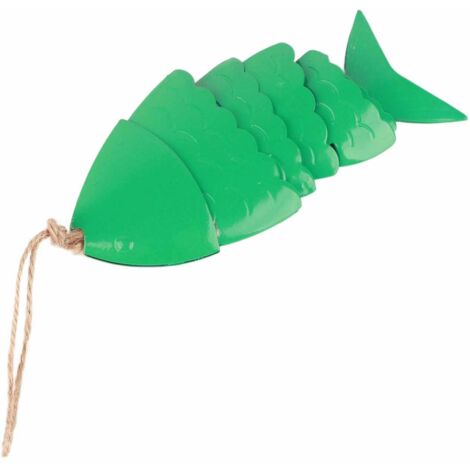 Windspiel aus Metall in Form eines Koi-Fisches für den Außenbereich und die Gartendekoration