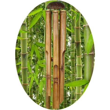 Hängende Klang Windglocke Windchiems Vogelhaus Design aus Natürlicher Bambus 