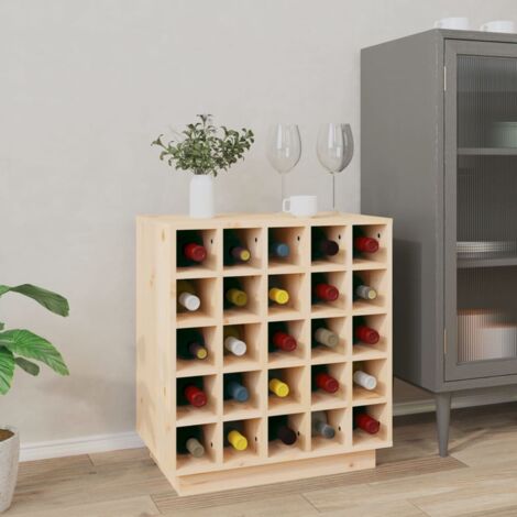 Wine Cabinet 55.5x34x61 cm Solid Wood Pine vidaXL