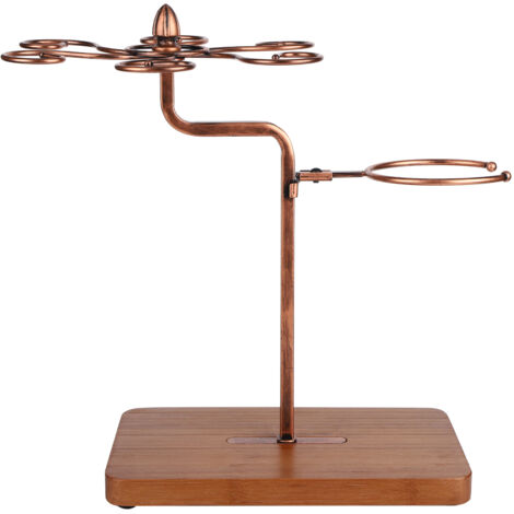 Wine Glass Holder Multifunction Desktop Goblet Drying Rack for Home Kitchen Restaurant BarBronze