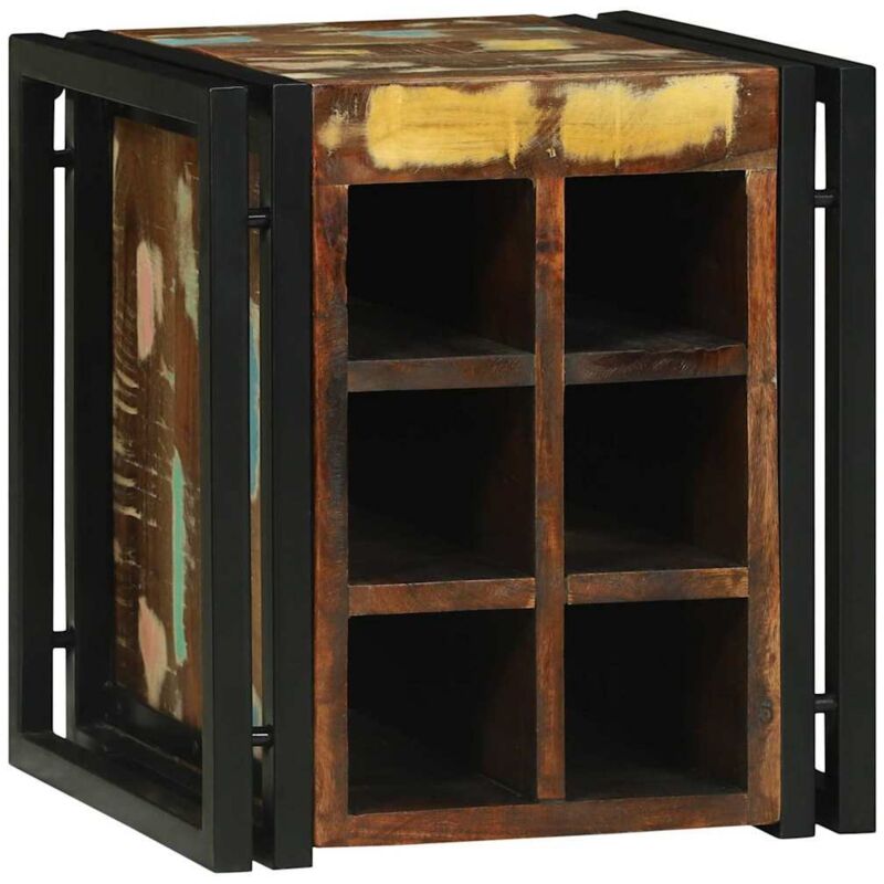 Vidaxl - Wine Rack Multicolour 34.5 X 35 X 39 Cm Solid Reclaim Wood