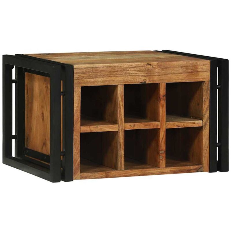 Vidaxl - Wine Rack Brown And Black 46 X 35 X 27.5 Cm Solid Acacia Wood