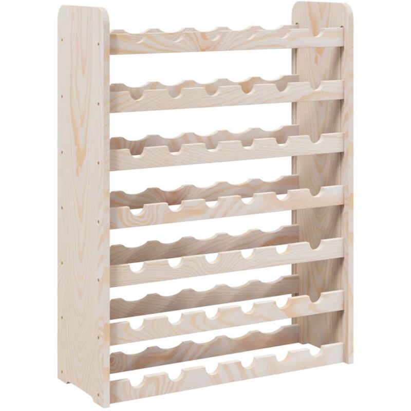 Wine Rack 67.5x25x87 cm Solid Wood Pine Vidaxl