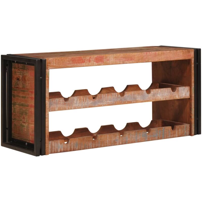 Wine Rack Brown 100 x 45 x 33 cm Solid Reclaimed Wood vidaXL